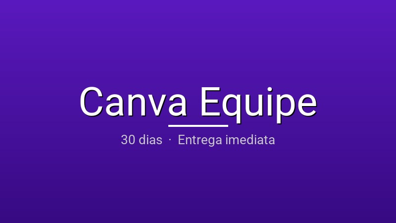 Canva Pro — Equipe