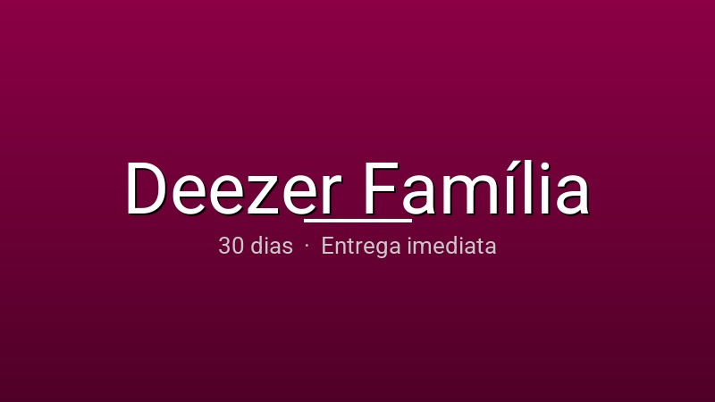Deezer Família